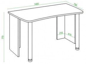 Стол офисный Домино lite СКЛ-Софт140 в Игриме - igrim.mebel24.online | фото 2