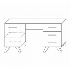 Стол письменный 1400 Вега Скандинавия в Игриме - igrim.mebel24.online | фото 4