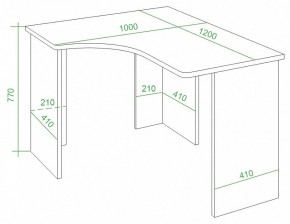 Стол письменный Домино Lite СКЛ-Угл120 в Игриме - igrim.mebel24.online | фото 2