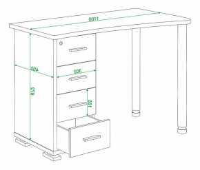 Стол письменный Домино нельсон СКМ-50 в Игриме - igrim.mebel24.online | фото 5