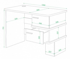 Стол письменный Домино СД-15 в Игриме - igrim.mebel24.online | фото 2