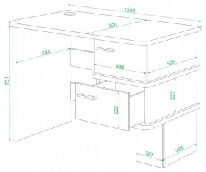 Стол письменный Домино СД-15 С в Игриме - igrim.mebel24.online | фото 2