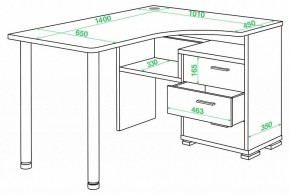 Стол письменный Домино СР-132С-140 в Игриме - igrim.mebel24.online | фото 2