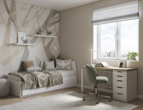 Стол письменный Ингар 1/5Т 120x75x55, дуб беленый/белый в Игриме - igrim.mebel24.online | фото 4