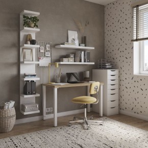 Стол письменный Ингар 2/ТТ 140x75x55, дуб беленый/белый в Игриме - igrim.mebel24.online | фото 4