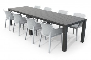 Стол раскладной Джули (Julie Double table 2 configurations) Графит в Игриме - igrim.mebel24.online | фото 6