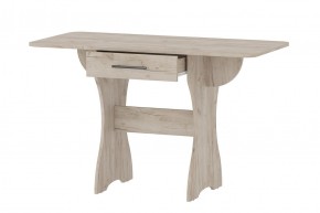 Стол раскладной с ящиком (Дуб Крафт Серый) в Игриме - igrim.mebel24.online | фото 1