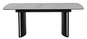 Стол RASMUS 160 TL-45 Белый мрамор, испанская керамика / черный каркас, ®DISAUR в Игриме - igrim.mebel24.online | фото 10