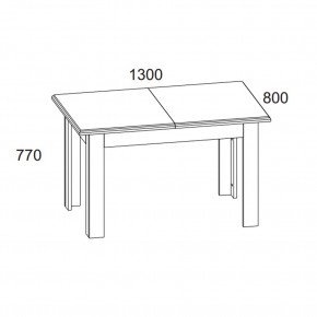 Стол раздвижной, MONAKO, цвет Сосна винтаж/дуб анкона в Игриме - igrim.mebel24.online | фото 2