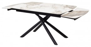 Стол RIVOLI 140 GLOSS LUXURY PANDORA SOLID CERAMIC / BLACK, ®DISAUR в Игриме - igrim.mebel24.online | фото 6