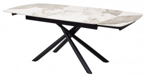 Стол RIVOLI 140 GLOSS LUXURY PANDORA SOLID CERAMIC / BLACK, ®DISAUR в Игриме - igrim.mebel24.online | фото 7