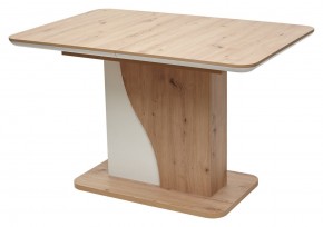Стол SIRIUS 120 Дуб Артисан/ Белый М-City в Игриме - igrim.mebel24.online | фото 3