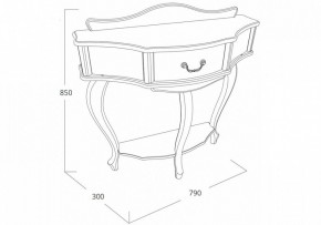 Стол туалетный Джульетта в Игриме - igrim.mebel24.online | фото 2