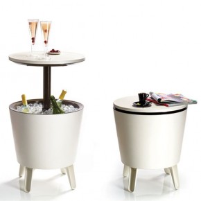 Столик-холодильник COOL BAR крем-шоколад в Игриме - igrim.mebel24.online | фото 1