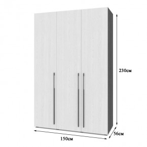 СТОУН С31 Шкаф 3-х створчатый с ящиками (анкор темный/анкор светлый) в Игриме - igrim.mebel24.online | фото 2