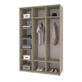 СТОУН С31 Шкаф 3-х створчатый (серый дуб/белый) в Игриме - igrim.mebel24.online | фото 3