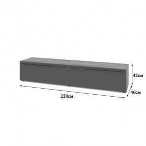СТОУН С72 Тумба ТВ (золотой дуб/графит) в Игриме - igrim.mebel24.online | фото 2