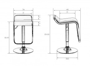 Стул барный DOBRIN CRACK, кремовый в Игриме - igrim.mebel24.online | фото 6