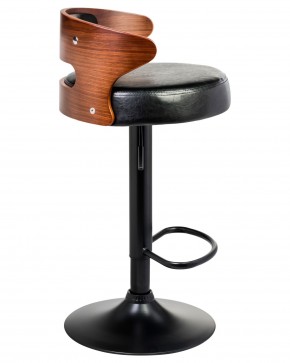 Стул барный DOBRIN FRED BLACK, коричневое дерево, чёрный в Игриме - igrim.mebel24.online | фото 2