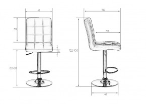 Стул барный DOBRIN KRUGER, античный коричневый в Игриме - igrim.mebel24.online | фото