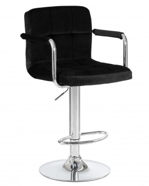 Стул барный DOBRIN KRUGER ARM, черный велюр (MJ9-101) в Игриме - igrim.mebel24.online | фото