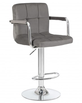 Стул барный DOBRIN KRUGER ARM, серый велюр (MJ9-75) в Игриме - igrim.mebel24.online | фото