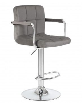 Стул барный DOBRIN KRUGER ARM, серый велюр (MJ9-75) в Игриме - igrim.mebel24.online | фото 2