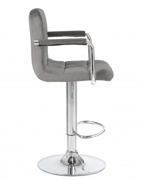 Стул барный DOBRIN KRUGER ARM, серый велюр (MJ9-75) в Игриме - igrim.mebel24.online | фото 3