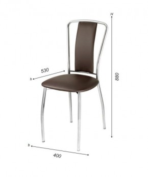 Стул Лилия-М А1.05-02 (Стандарт) хром/кожзам (4 шт.) в Игриме - igrim.mebel24.online | фото 3