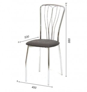 Стул Лилия А1.05-01 (Стандарт) хром/кожзам (4 шт.) в Игриме - igrim.mebel24.online | фото 3