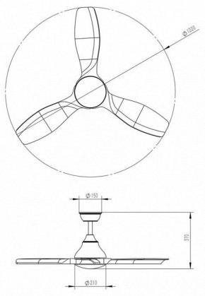Светильник с вентилятором Sonex VIVA LED 7702/24L в Игриме - igrim.mebel24.online | фото 5