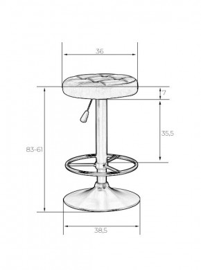 Табурет барный DOBRIN BRUNO, фиолетовый в Игриме - igrim.mebel24.online | фото