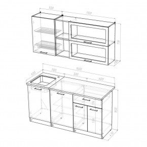 ТАТЬЯНА Кухонный гарнитур Стандарт (1600 мм ) в Игриме - igrim.mebel24.online | фото 2