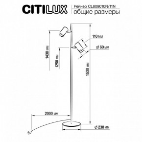 Торшер Citilux Twin CL809010N в Игриме - igrim.mebel24.online | фото 5