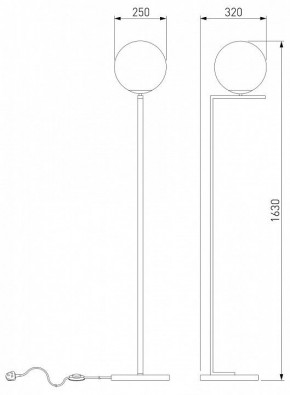 Торшер Eurosvet Shape 01214/1 хром в Игриме - igrim.mebel24.online | фото 3