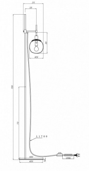 Торшер Maytoni Erich MOD221-FL-01-G в Игриме - igrim.mebel24.online | фото 5