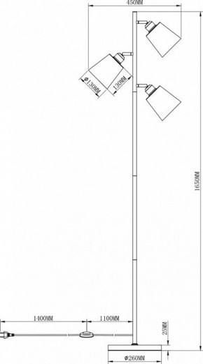 Торшер Moderli Floor V3050-3F в Игриме - igrim.mebel24.online | фото 3