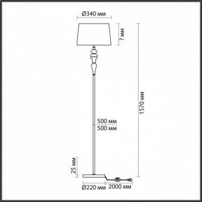 Торшер Odeon Light Homi 5040/1F в Игриме - igrim.mebel24.online | фото 4