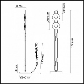 Торшер Odeon Light Magnet 5407/23FL в Игриме - igrim.mebel24.online | фото 4