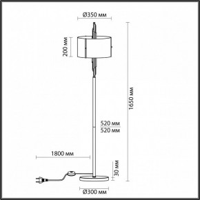 Торшер Odeon Light Margaret 4895/3F в Игриме - igrim.mebel24.online | фото 5