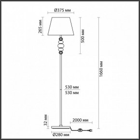 Торшер Odeon Light Sochi 4896/1F в Игриме - igrim.mebel24.online | фото 4