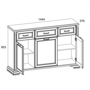 Тумба 3D3S, MONAKO, цвет Сосна винтаж/дуб анкона в Игриме - igrim.mebel24.online | фото 2