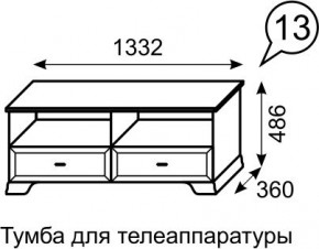 Тумба для телеаппаратуры Венеция 13 бодега в Игриме - igrim.mebel24.online | фото 2