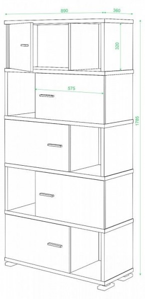 Тумба комбинированная Домино нельсон СБ-30/5 в Игриме - igrim.mebel24.online | фото 2