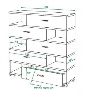 Тумба комбинированная Домино нельсон СБ-40/5 в Игриме - igrim.mebel24.online | фото 2