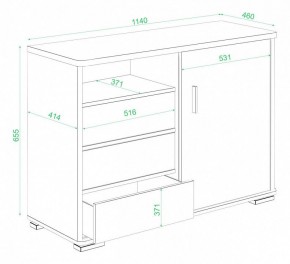 Тумба комбинированная Домино нельсон ТБ-45 НБЕ в Игриме - igrim.mebel24.online | фото 3