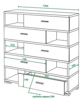 Тумба комбинированная Домино СБ-40/5 в Игриме - igrim.mebel24.online | фото 3