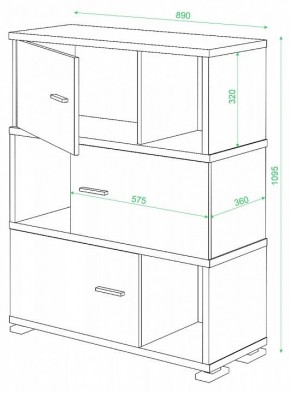 Тумба комбинированная СБ-30/3 в Игриме - igrim.mebel24.online | фото 2