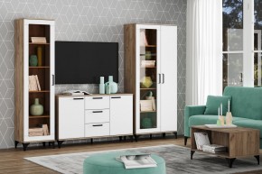 Тумба НМ 013.79 "Марсель" (Меренга/Дуб Крафт Табачный) в Игриме - igrim.mebel24.online | фото 3
