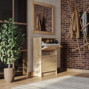 Тумба ОРИОН с двумя полками для обуви, цвет Дуб Сонома в Игриме - igrim.mebel24.online | фото 4